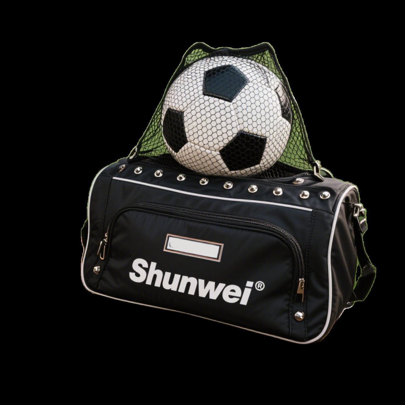 Black stylish football crossbody bag