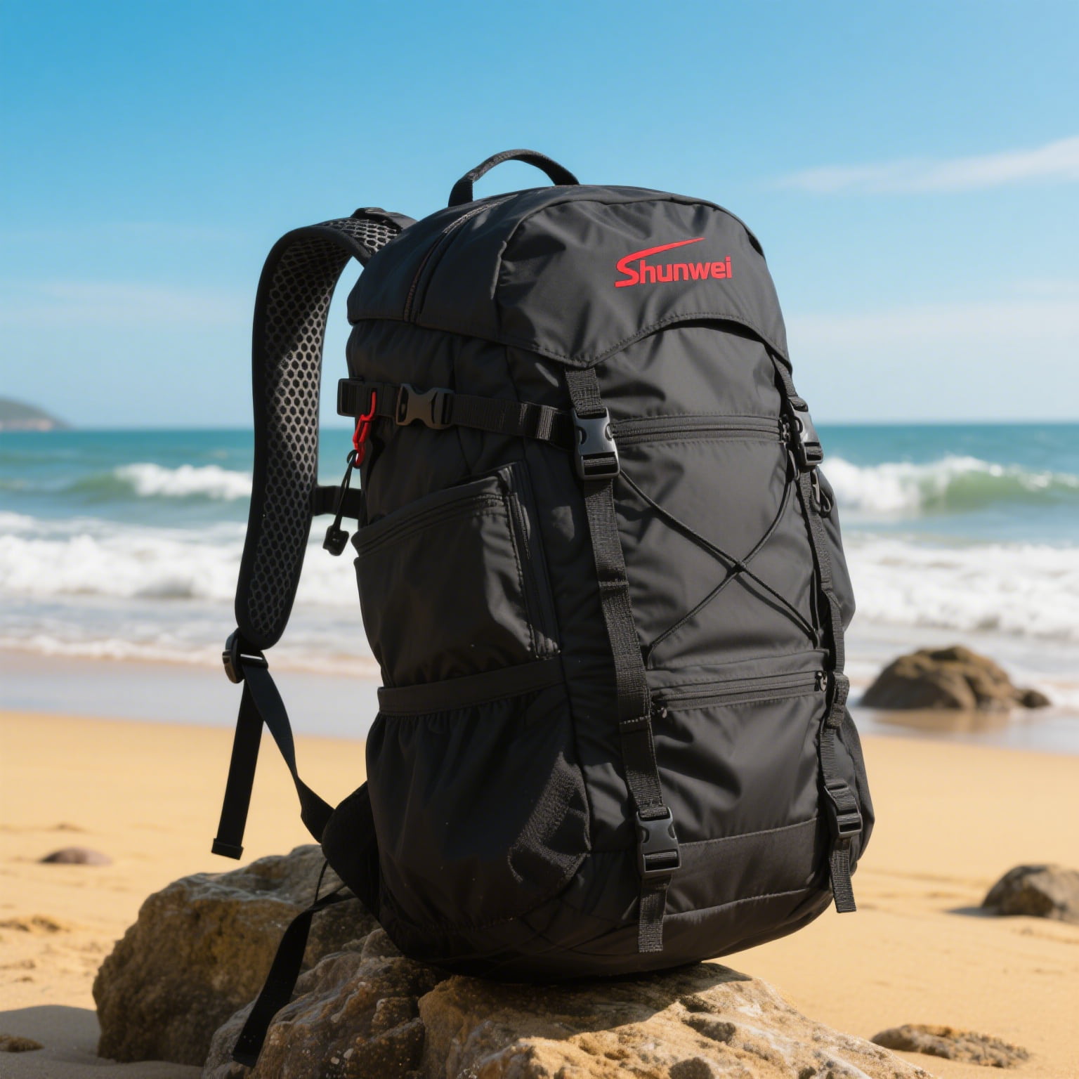 Black Stylish Hiking Equipment Bag