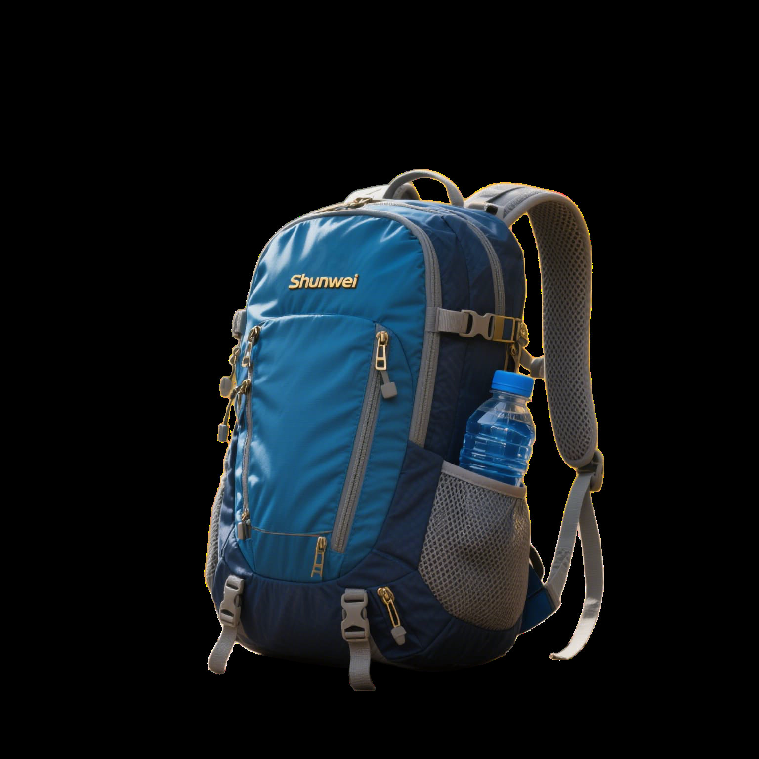 Blue short-distance casual hiking bag