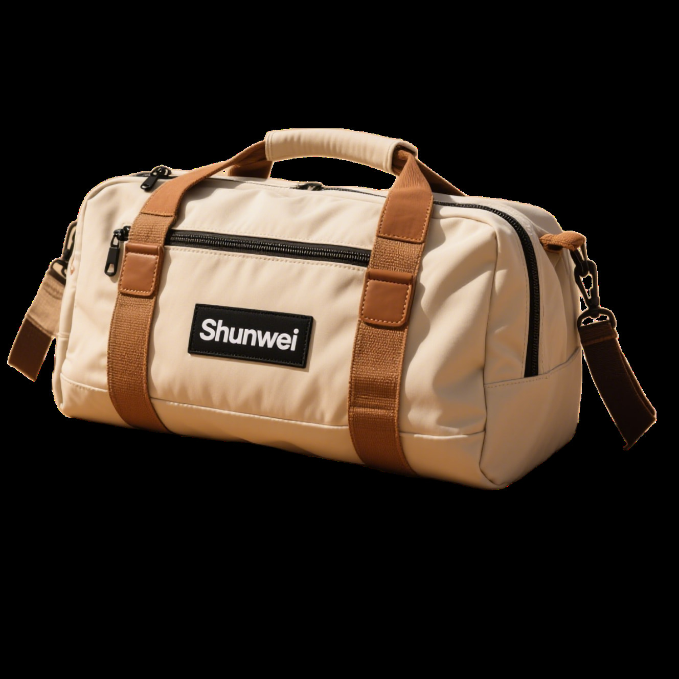 Casual khaki fitness bag