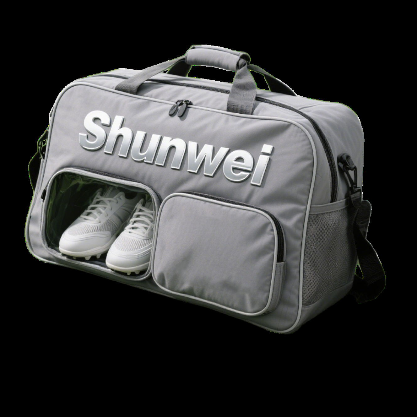 Dual-shoe storage portable football bag