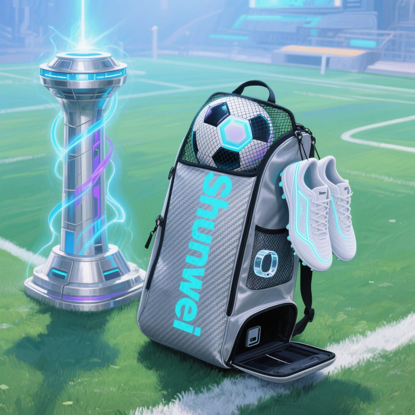 Fashion Double-Compartment Football Bag