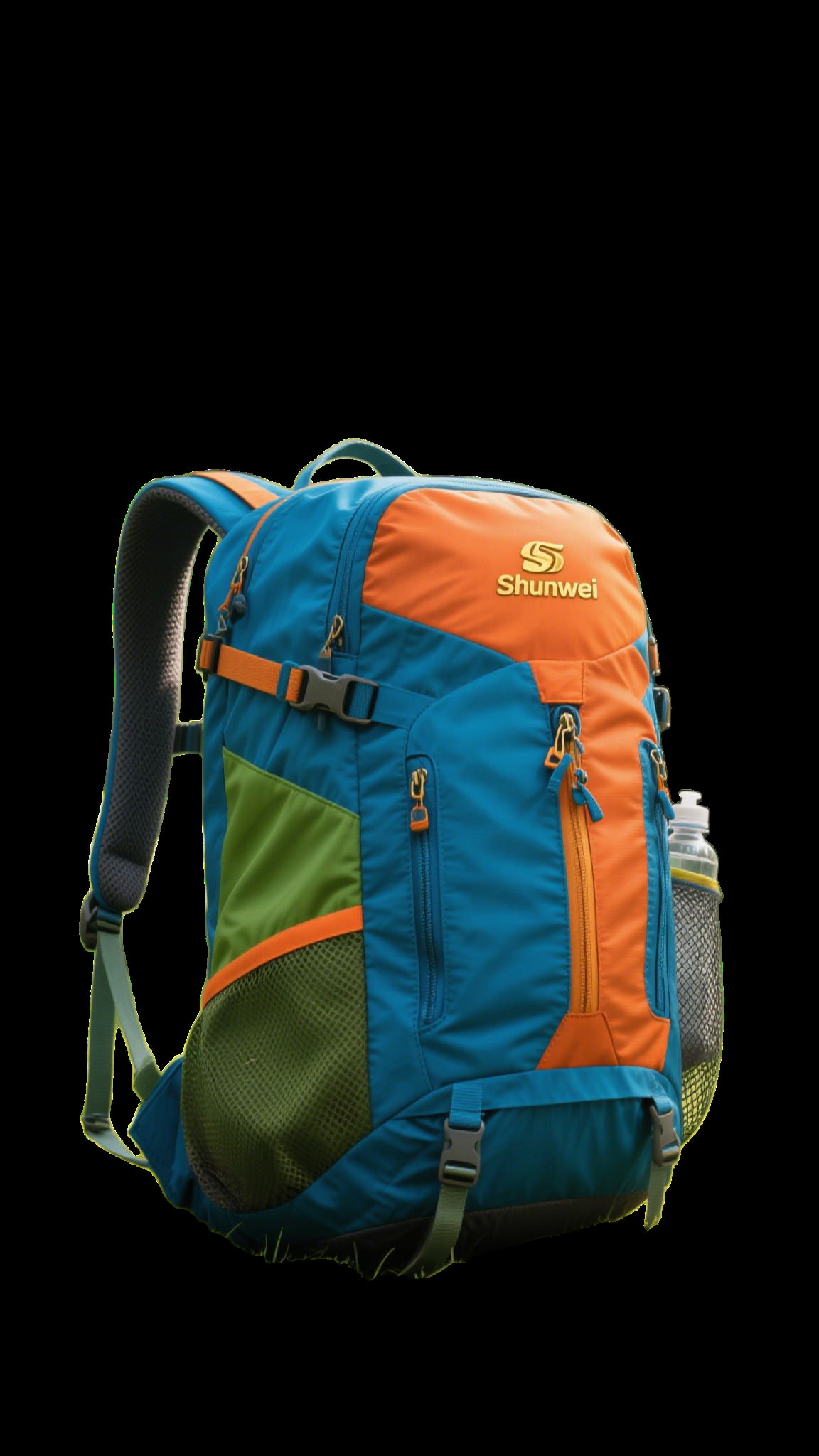 Fashionable two-color rendered hiking bag