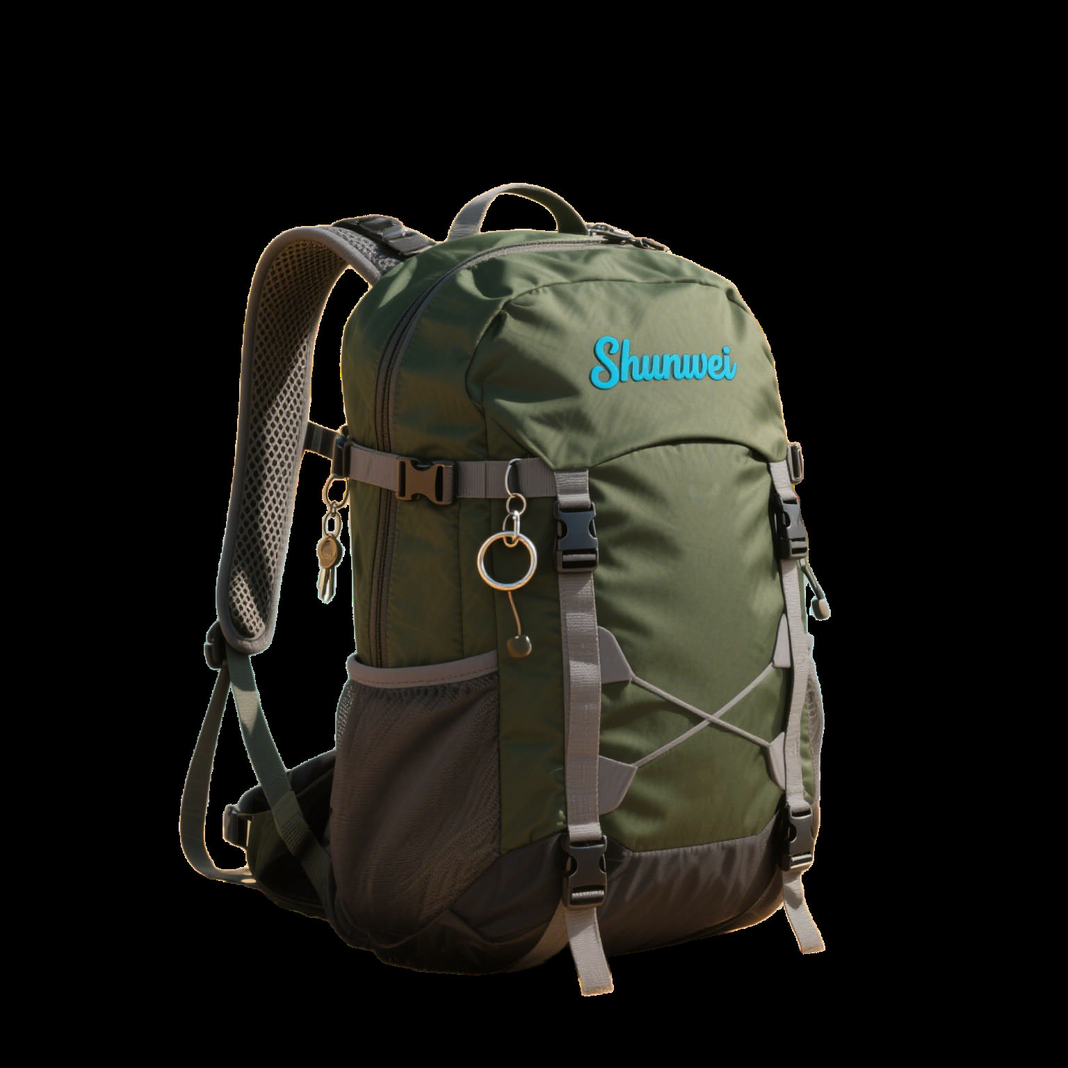 Military green casual hiking bag