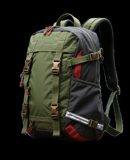 Military green multi-functional hiking backpack