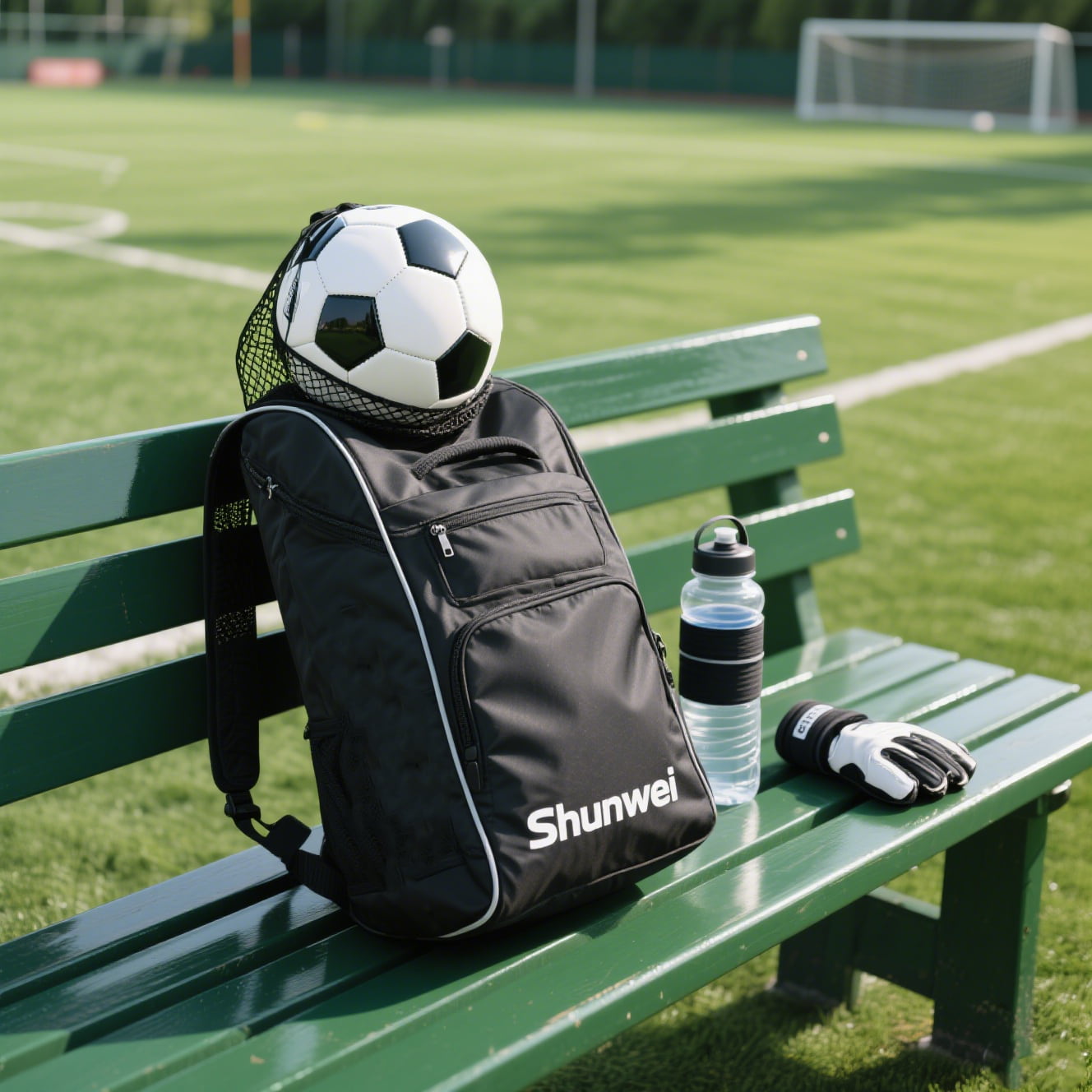 Single shoe storage casual backpack