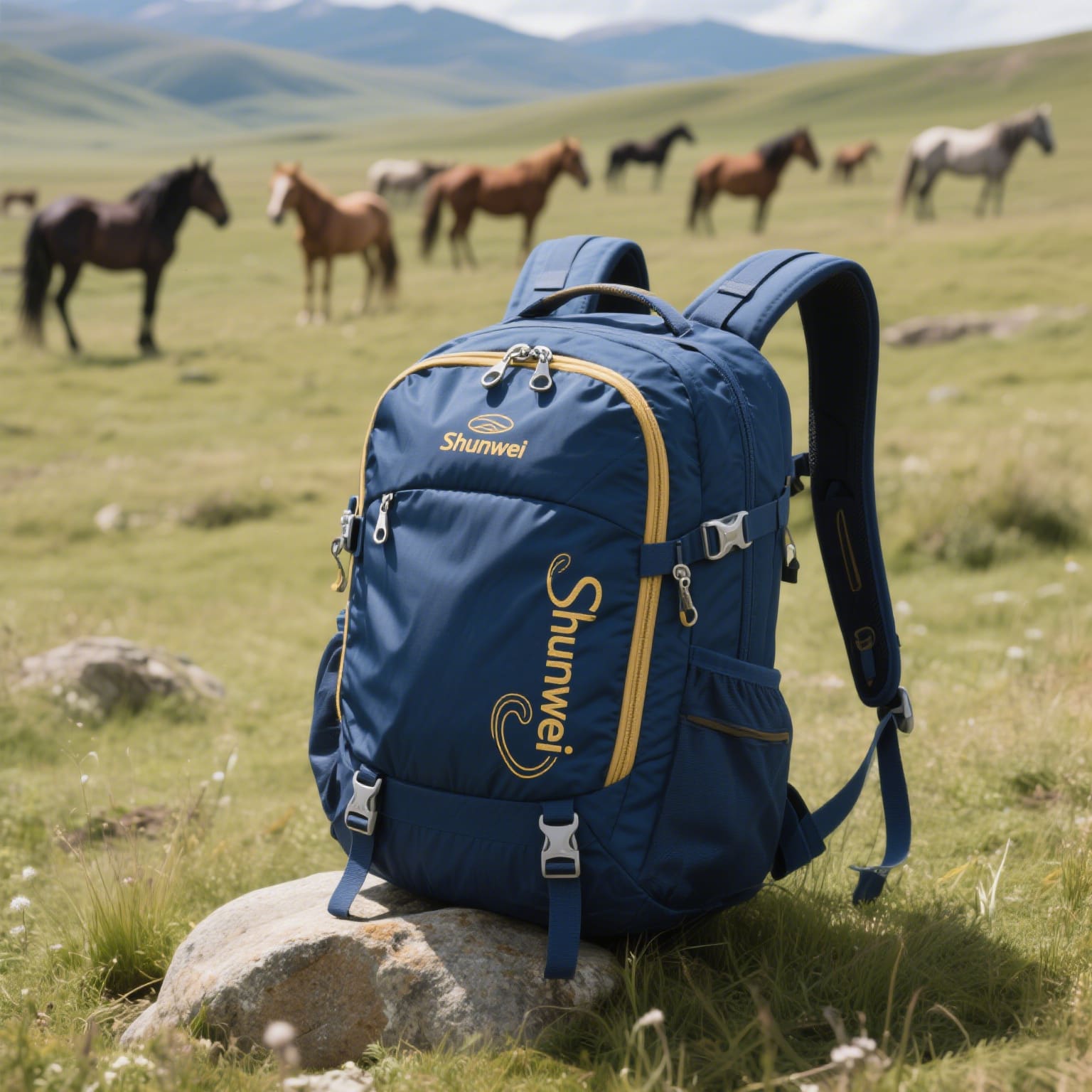 Small short-distance hiking bag