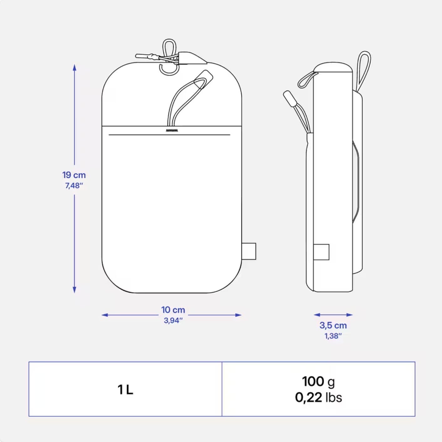 Climbing crampons bag